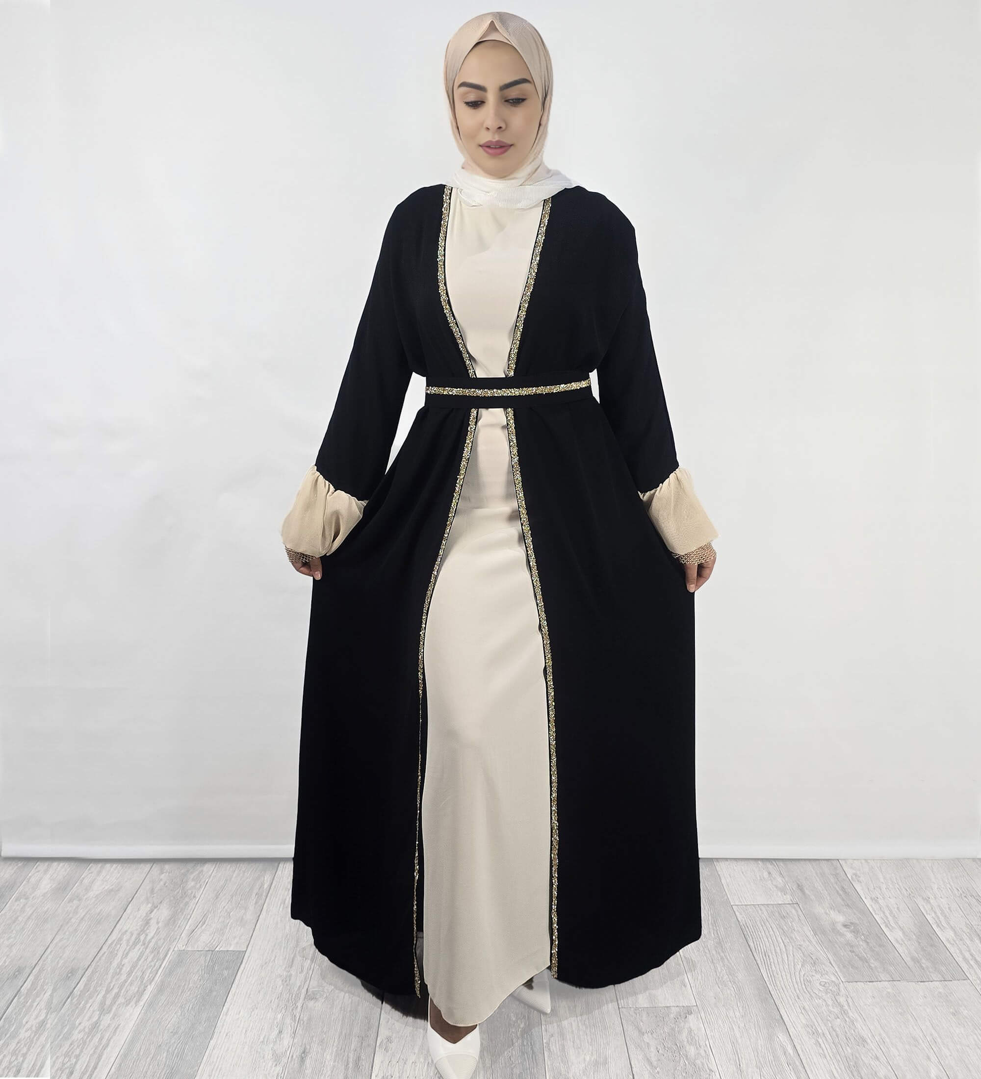 Luxury Abaya with Embroidered Design
