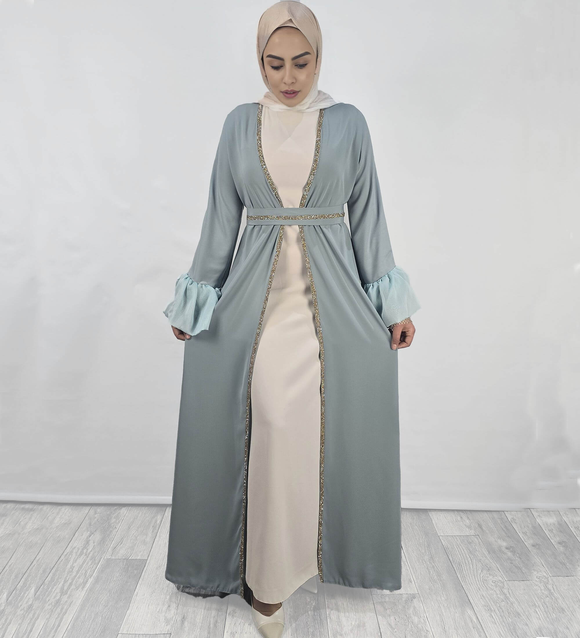 Luxury Abaya with Embroidered Design