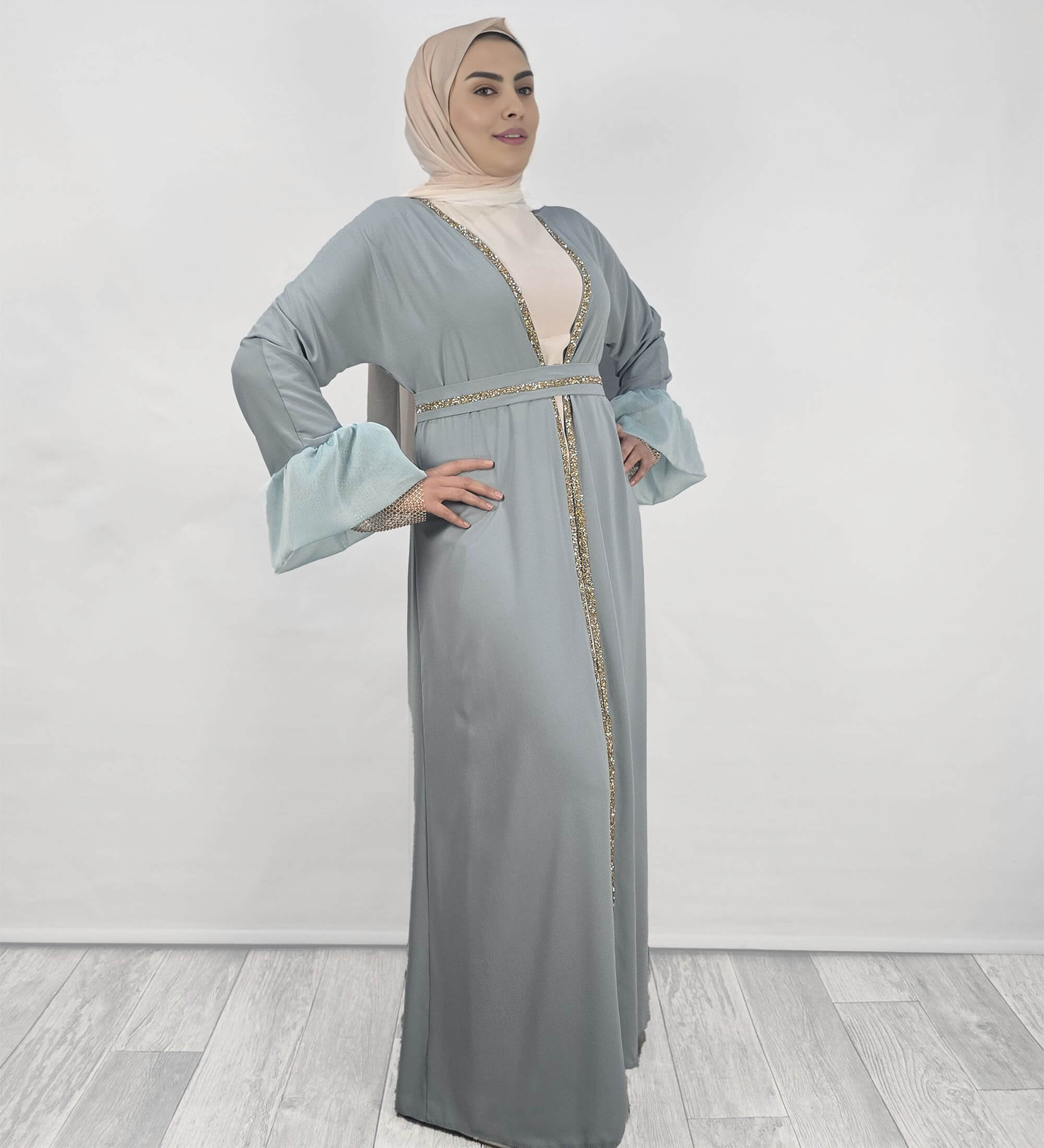 Luxury Abaya with Embroidered Design