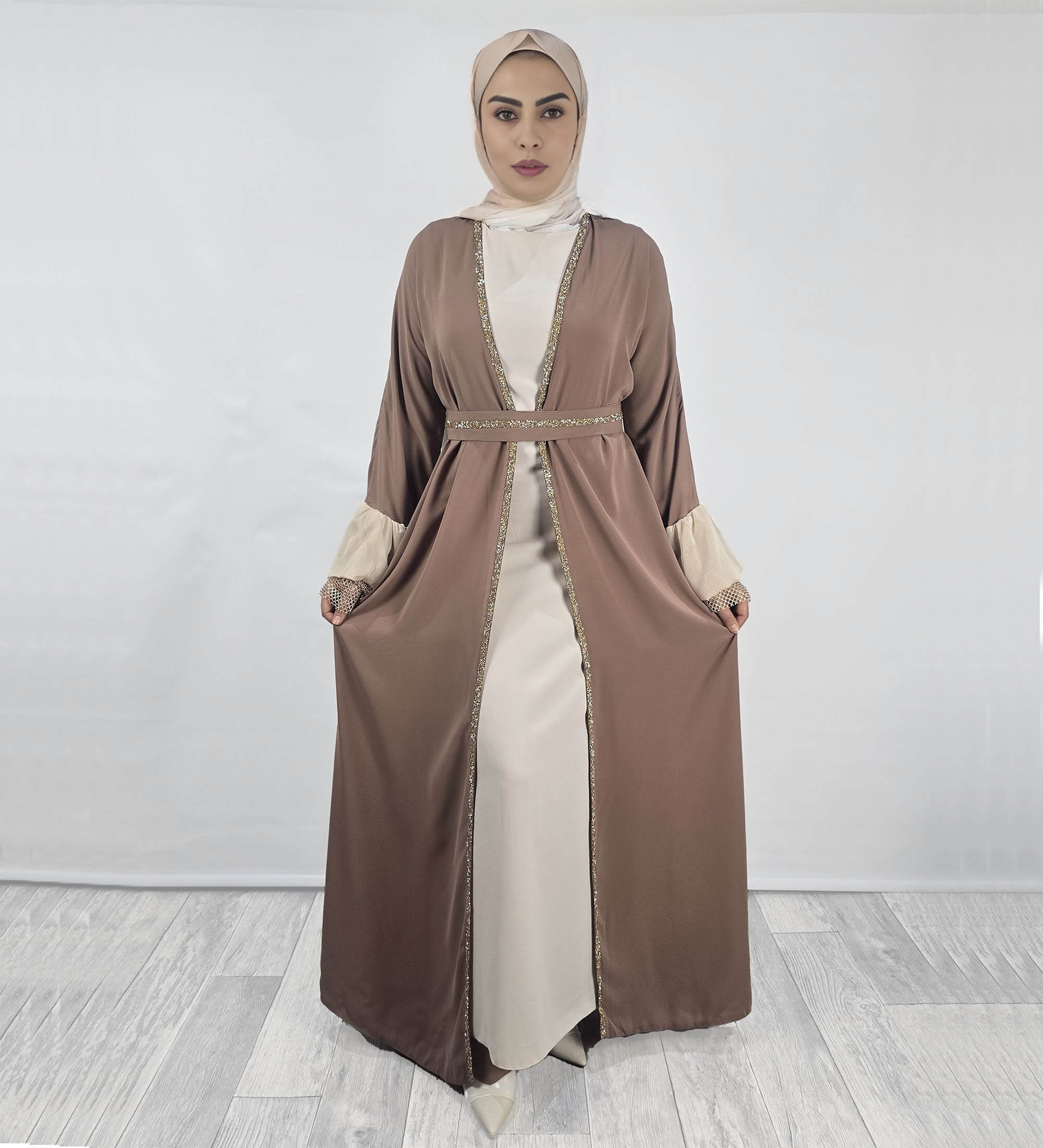 Luxury Abaya with Embroidered Design
