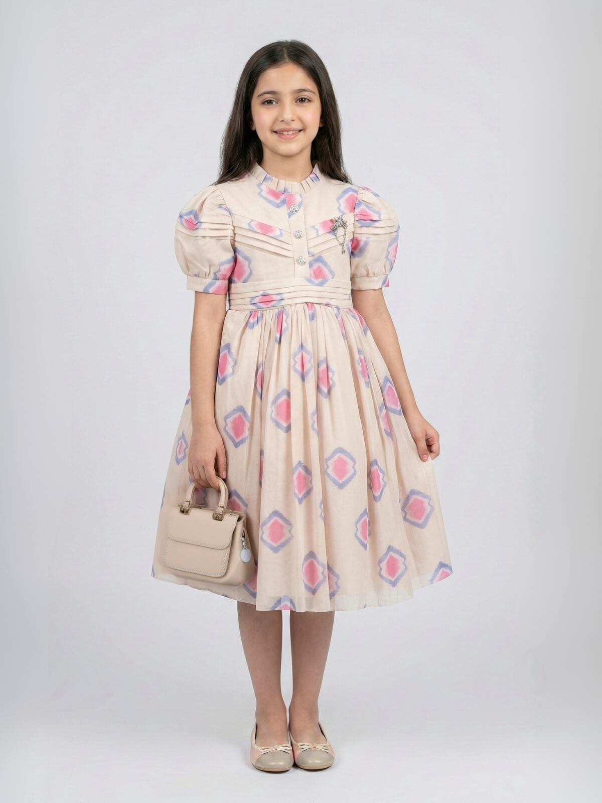 Princess-Inspired Puff Sleeve Dress