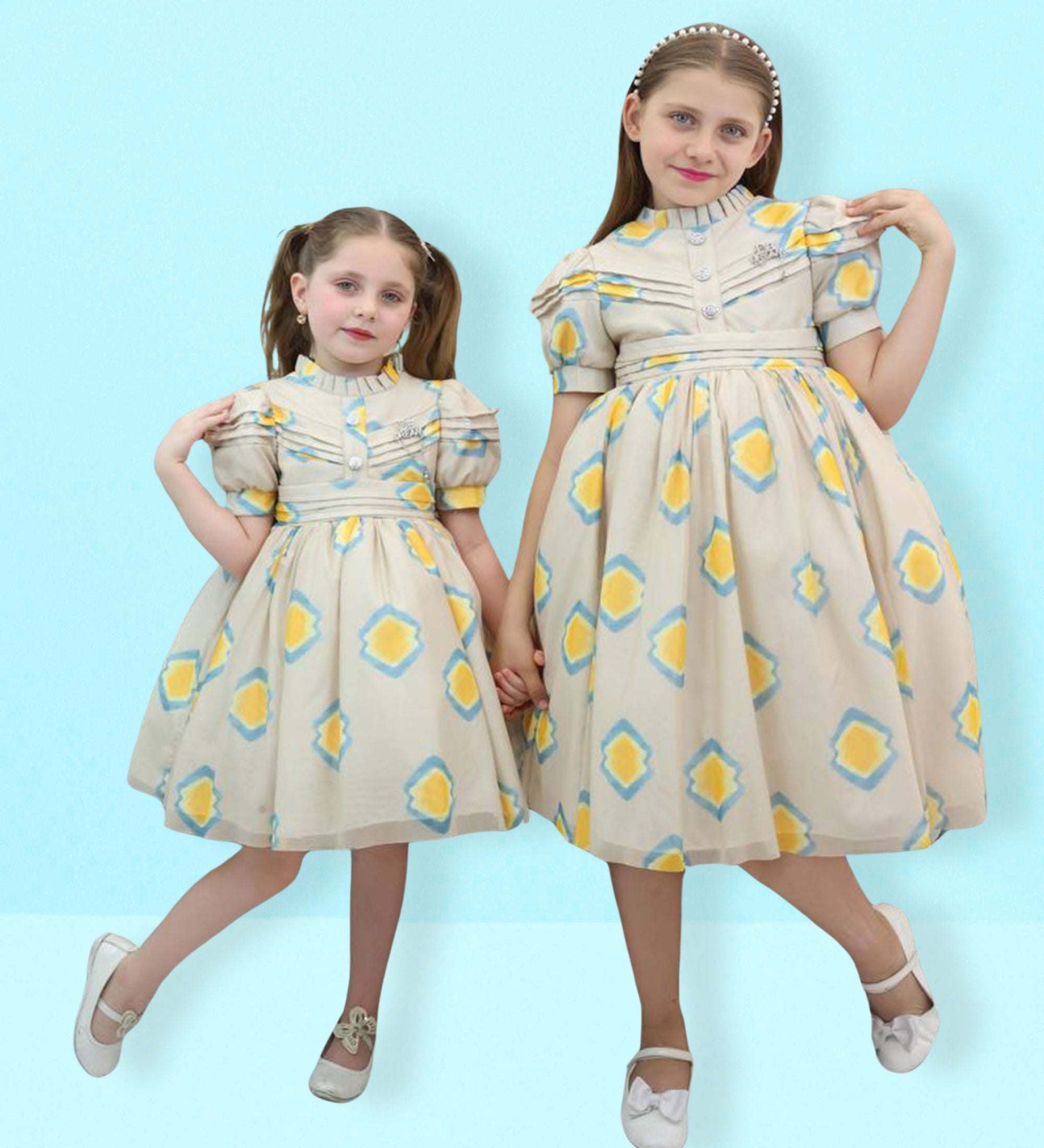 Princess-Inspired Puff Sleeve Dress
