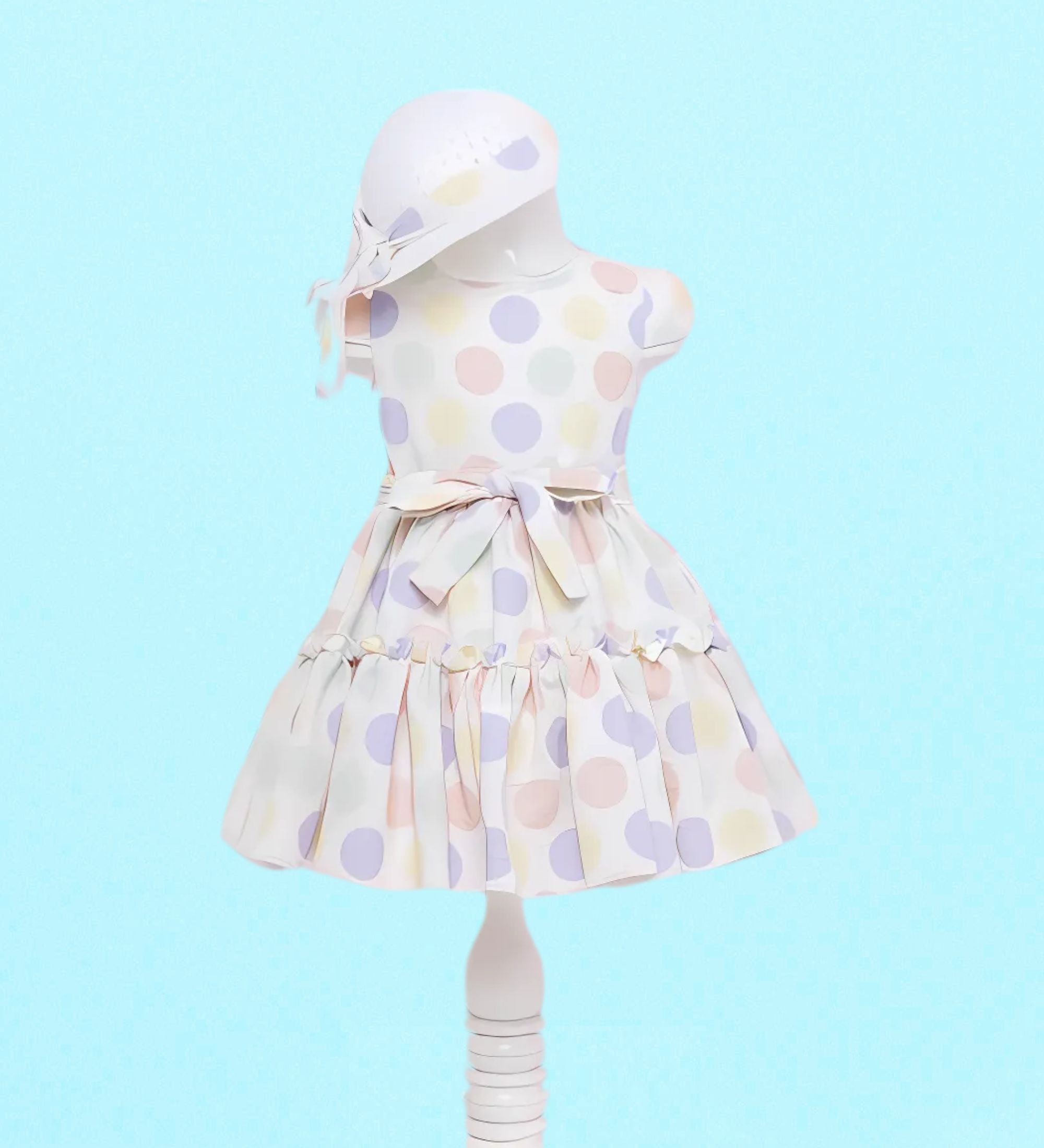 فستان الأحلام منقط بالباستيل