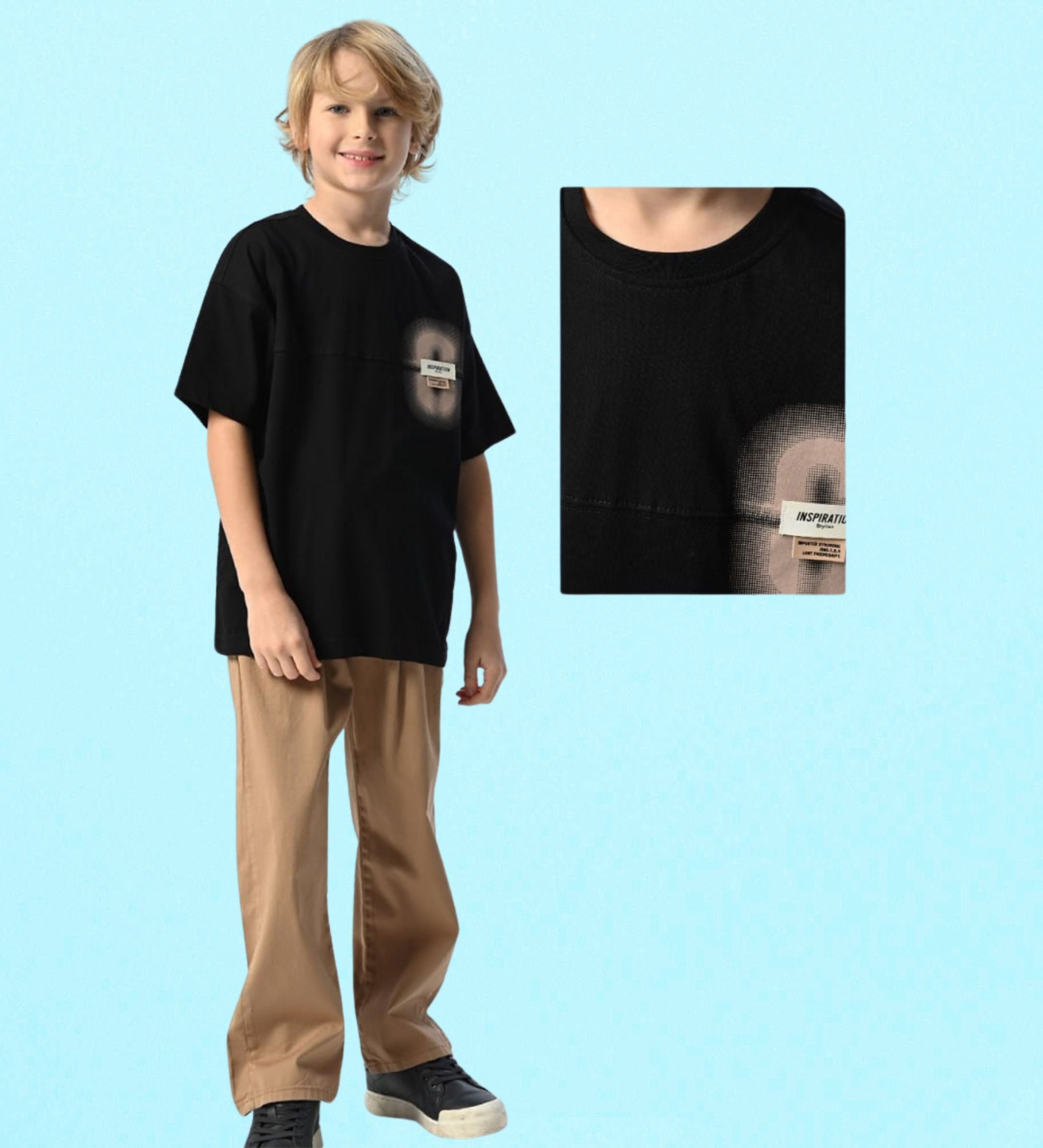 تي شيرت بتصميم عصري للأولاد